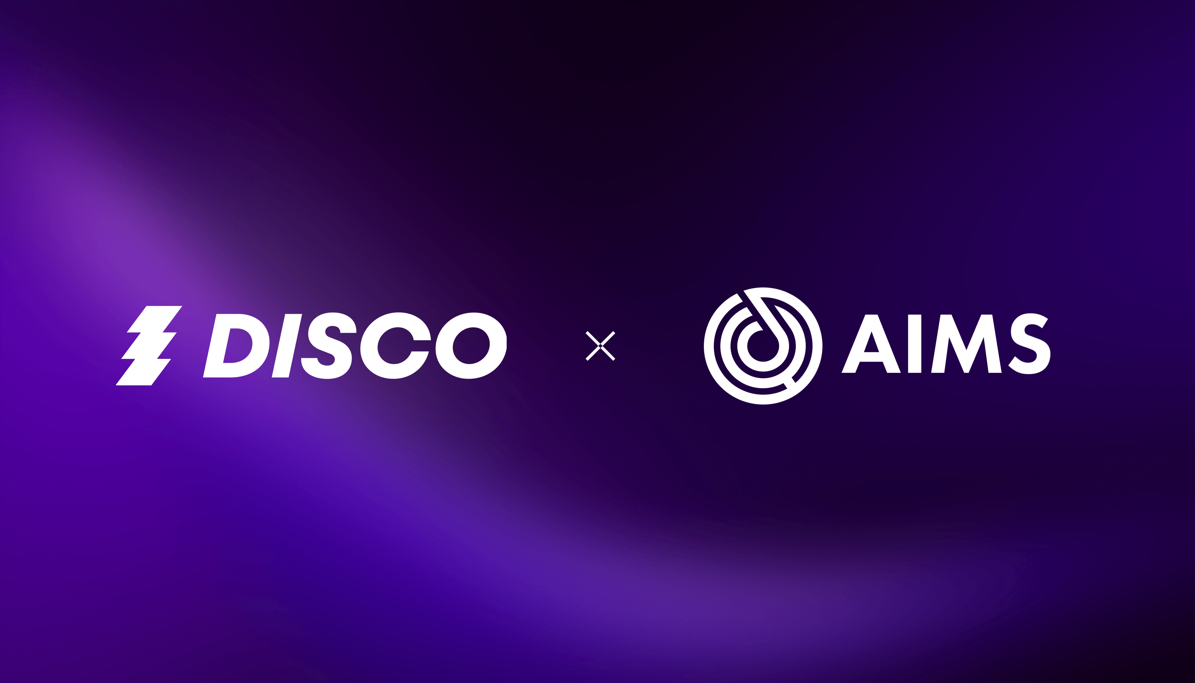 DISCO x AIMS logos